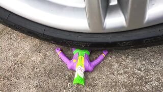 Crushing Crunchy & Soft Things by Car! EXPERIMENT CAR vs Joker (Stretch Armstrong)
