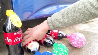 Crushing Crunchy & Soft Things by Car! - EXPERIMENT: CAR vs Coca-Cola with Balloons