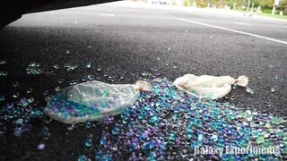 Crushing Crunchy & Soft Things by Car! - EXPERIMENT Orbeez Balloons vs Car
