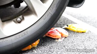 Crushing Crunchy & Soft Things by Car! - Tide Pods in Balloon vs Car