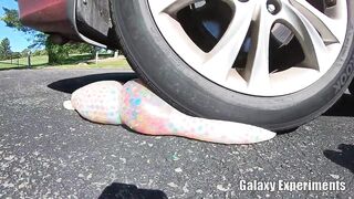 Crushing Crunchy & Soft Things by Car! - EXPERIMENT Balloon with Paintballs vs Car