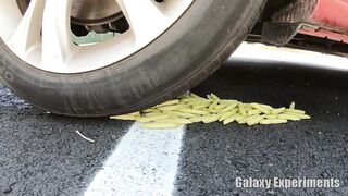 Crushing Crunchy & Soft Things by Car! - EXPERIMENT Chalk vs Car