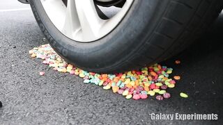 Crushing Crunchy & Soft Things by Car! - EXPERIMENT Sprinkles vs Car