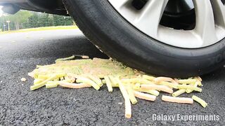 Crushing Crunchy & Soft Things by Car! - EXPERIMENT Plastic Containers vs Car