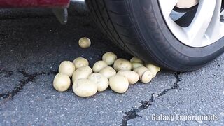 Crushing Crunchy & Soft Things by Car! - EXPERIMENT Plastic Containers vs Car