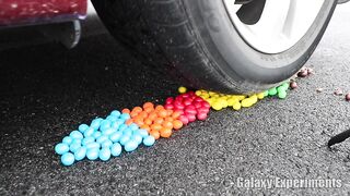 Crushing Crunchy & Soft Things by Car! - EXPERIMENT Jolly Ranchers Candy vs Car