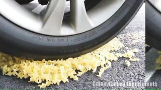 Crushing Crunchy & Soft Things by Car! - EXPERIMENT Clay vs Car