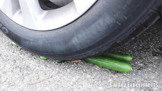 Crushing Crunchy & Soft Things by Car! - EXPERIMENT Gumballs vs Car