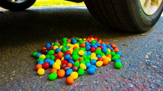 Crushing Crunchy & Soft Things by Car! - EXPERIMENT M&Ms vs Car