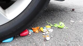 Crushing Crunchy & Soft Things by Car! - EXPERIMENT M&Ms vs Car