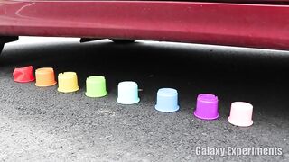Crushing Crunchy & Soft Things by Car! - EXPERIMENT Toys vs Car