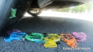 Crushing Crunchy & Soft Things by Car! - EXPERIMENT Slime vs Car