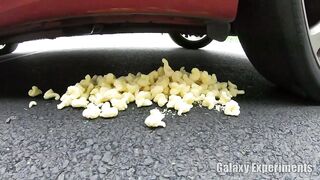 Crushing Crunchy & Soft Things by Car! - EXPERIMENT Skittles Bowl vs Car