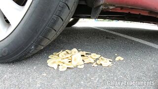 Crushing Crunchy & Soft Things by Car! - EXPERIMENT Plastic Eggs vs Car