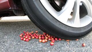 Crushing Crunchy & Soft Things by Car! - EXPERIMENT Car vs Coca Cola, Fanta, Sprite Balloons