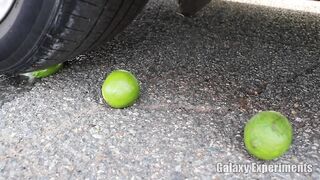 Crushing Crunchy & Soft Things by Car! - EXPERIMENT Car vs Coca Cola, Fanta, Sprite Balloons