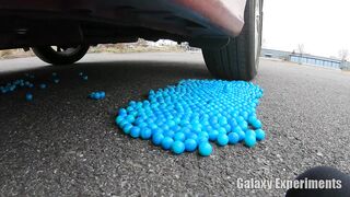 Crushing Crunchy & Soft Things by Car! - EXPERIMENT Chocolate Eggs vs Car