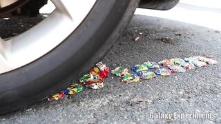 Crushing Crunchy & Soft Things by Car! - EXPERIMENT Chocolate Eggs vs Car