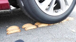 Crushing Crunchy & Soft Things by Car! - EXPERIMENT Peeps Candy vs Car