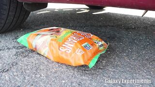 Crushing Crunchy & Soft Things by Car! - EXPERIMENT Paint vs Car