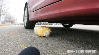 Crushing Crunchy & Soft Things by Car! - EXPERIMENT Plastic Eggs vs Car