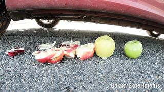 Crushing Crunchy & Soft Things by Car! - EXPERIMENT Apples vs Car