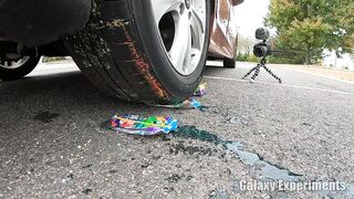 Crushing Crunchy & Soft Things by Car! - Rainbow Popsicles vs Car