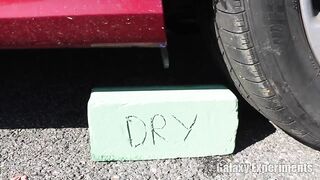 Crushing Crunchy & Soft Things by Car! EXPERIMENT Floral Foam vs Car
