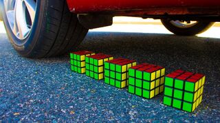 Crushing Crunchy & Soft Things by Car! - Rubiks Cube vs Car