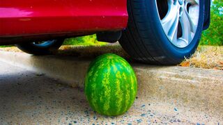 Crushing Crunchy & Soft Things by Car! - Watermelon vs Car