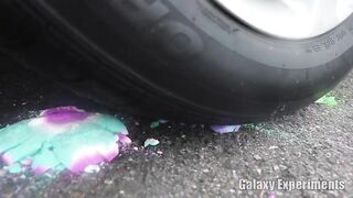 Crushing Crunchy & Soft Things by Car! - Bath Bombs vs Car