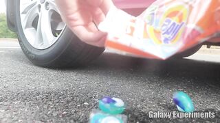 Crushing Crunchy & Soft Things by Car! - Floral Foam Satisfying Crushing