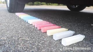 Crushing Crunchy & Soft Things by Car! - Chalk vs Car