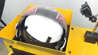 WHAT HAPPENS IF YOU DROP A HELMET INTO THE SHREDDING MACHINE?
