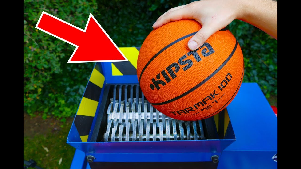 WHAT HAPPENS IF YOU DROP BASKETBALL INTO THE SHREDDING MACHINE?