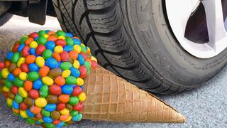 Crushing Crunchy & Soft Things by Car! EXPERIMENT: Car vs Coca Cola, Candy Toys Balloons