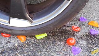 Experiment Car vs Colors Water Balloons | Crushing Crunchy & Soft Things by Car!