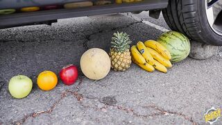 Crushing Crunchy & Soft Things by Car! - EXPERIMENT: PUMPKIN vs CAR vs FOOD