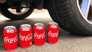 Crushing Crunchy & Soft Things by Car! - EXPERIMENT: CAR VS COCA COLA