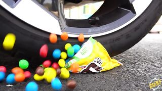 Crushing Crunchy & Soft Things by Car! - EXPERIMENT: M&M'S VS CAR VS FOOD