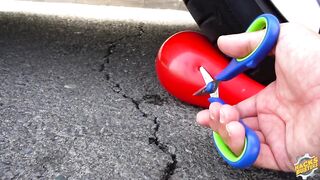 Crushing Crunchy & Soft Things by Car! - EXPERIMENT: CAR vs BALLOONS