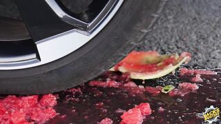 Crushing Crunchy & Soft Things by Car! - EXPERIMENT: CAR vs Tropical Fruit