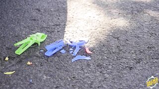 Crushing Crunchy & Soft Things by Car! - EXPERIMENT: POLICE CARS TOYS VS CAR