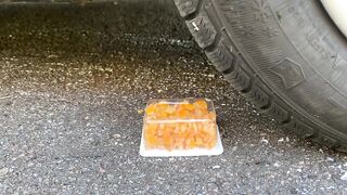 Crushing Crunchy & Soft Things by Car! EXPERIMENT: Car vs Jelly, Coca Cola, Fanta