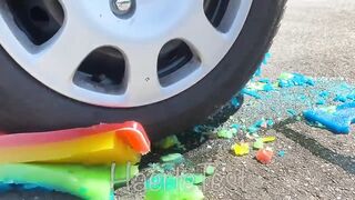 Crushing Crunchy & Soft Things by Car! EXPERIMENT: Car vs Coca Cola, Fanta, Mirinda Balloons 2