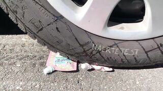 Crushing Crunchy & Soft Things by Car! EXPERIMENT: Car vs Coca Cola in Condom 2