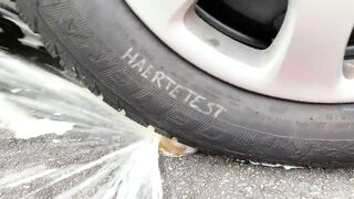 Crushing Crunchy & Soft Things by Car! EXPERIMENT: Car vs Coca Cola, Fanta, Mirinda Balloons 2