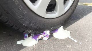 Crushing Crunchy & Soft Things by Car! EXPERIMENT: Car vs Coca Cola, Fanta, Mirinda Balloons 2