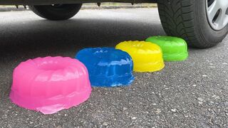 Crushing Crunchy & Soft Things by Car! EXPERIMENT CAR vs JELLY