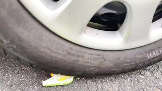 Crushing Crunchy & Soft Things by Car! EXPERIMENT CAR VS COINS 2
